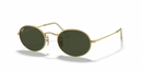 Ray-Ban Oval Sunglasses Arista Frame Green Lens RB3547 001/31