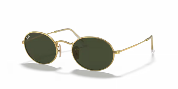 Ray-Ban Oval Sunglasses Arista Frame Green Lens RB3547 001/31