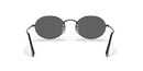 Ray-Ban Oval Sunglasses Black Frame Grey Lens RB3547 002/B1