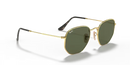 Ray-Ban Hexagonal Sunglasses Arista Frame Green Lens RB3548N 001