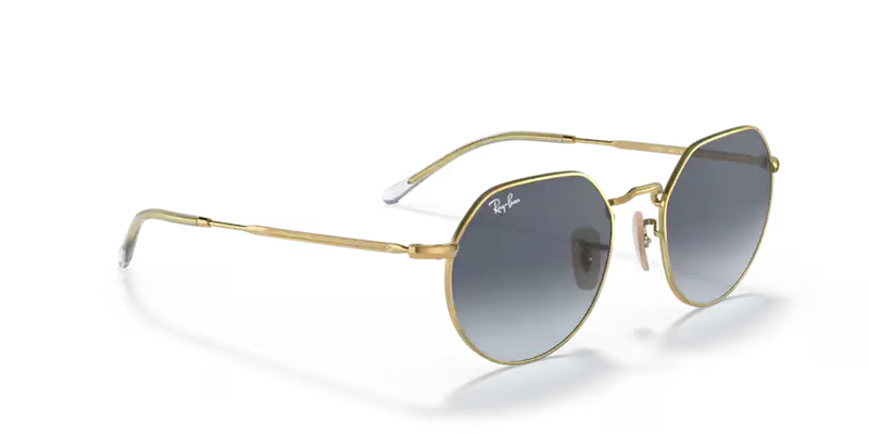 Ray-Ban Jack Sunglasses Arista Frame Blue Gradient Lens RB3565 001/86