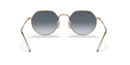 Ray-Ban Jack Sunglasses Arista Frame Blue Gradient Lens RB3565 001/86