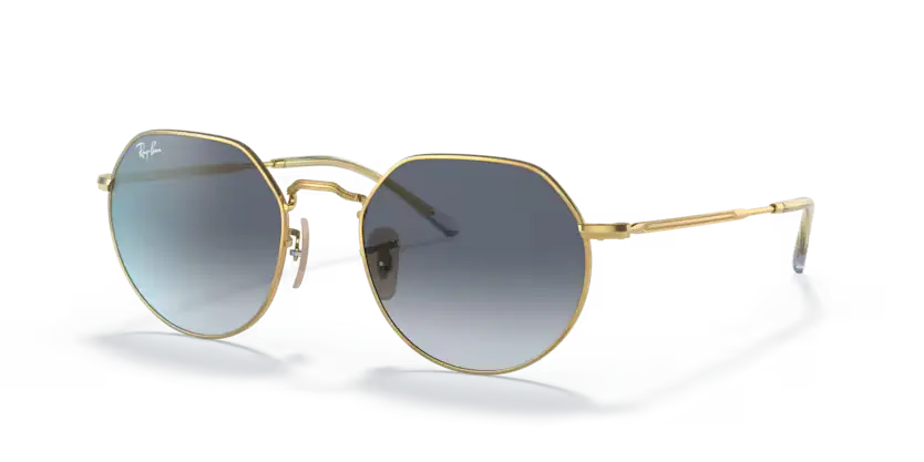 Ray-Ban Jack Sunglasses Arista Frame Blue Gradient Lens RB3565 001/86