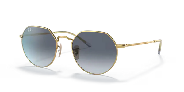 Ray-Ban Jack Sunglasses Arista Frame Blue Gradient Lens RB3565 001/86