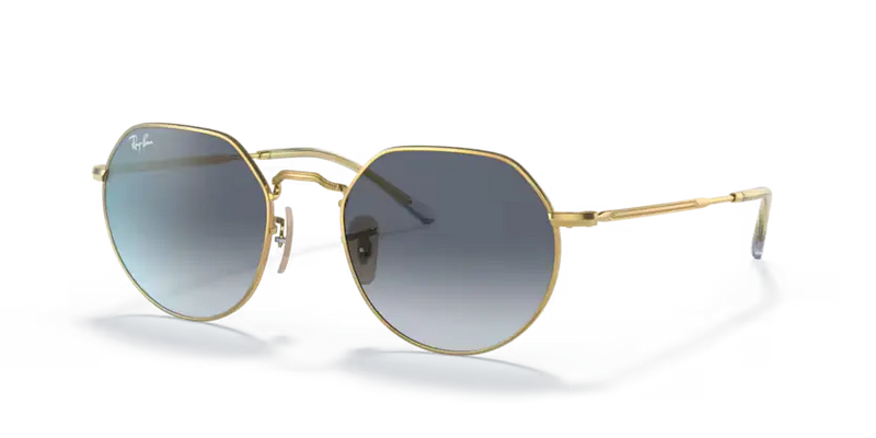 Ray-Ban Jack Sunglasses Arista Frame Blue Gradient Lens RB3565 001/86