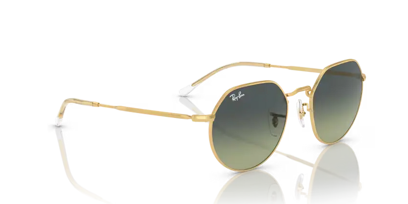 Ray-Ban Jack Sunglasses Arista Frame Green Vintage Lens RB3565 001/BH