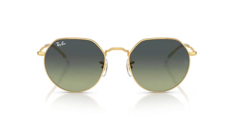 Ray-Ban Jack Sunglasses Arista Frame Green Vintage Lens RB3565 001/BH