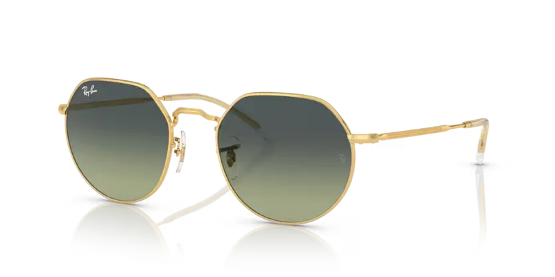 Ray-Ban Jack Sunglasses Arista Frame Green Vintage Lens RB3565 001/BH