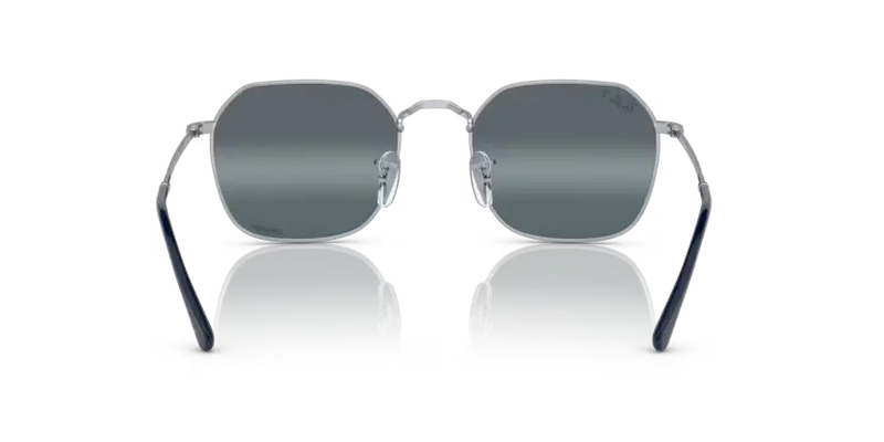 Ray-Ban Jim Sunglasses Silver Frame Blue Polar Lens RB3694 9242G6