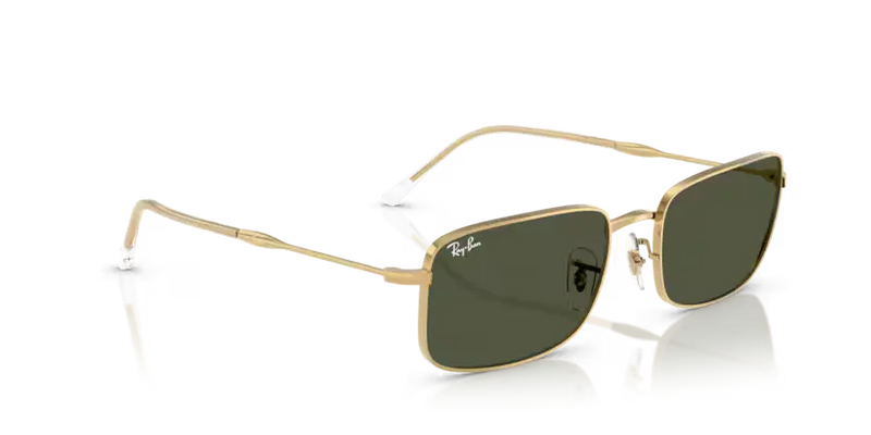 Ray-Ban Sunglasses Rectangle Arista with Green Lens RB3746 001/31