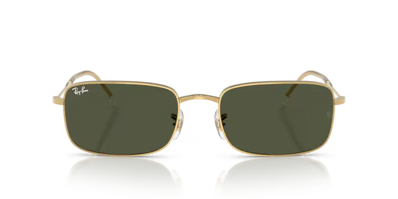 Ray-Ban Sunglasses Rectangle Arista with Green Lens RB3746 001/31