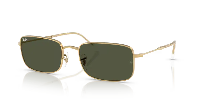 Ray-Ban Sunglasses Rectangle Arista with Green Lens RB3746 001/31