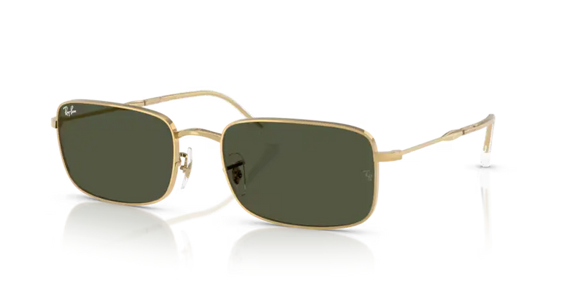 Ray-Ban Sunglasses Rectangle Arista with Green Lens RB3746 001/31