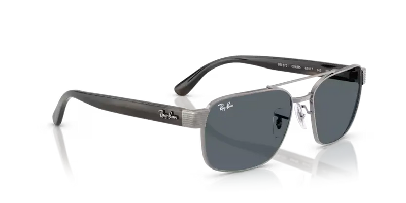 Ray-Ban Sunglasses Gunmetal Frame Blue Lens RB3751 004/R5