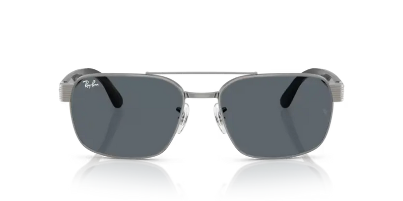 Ray-Ban Sunglasses Gunmetal Frame Blue Lens RB3751 004/R5