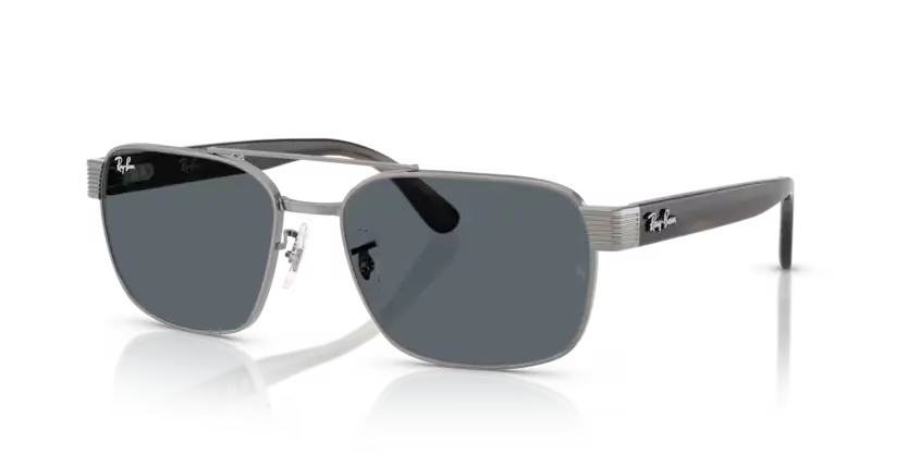 Ray-Ban Sunglasses Gunmetal Frame Blue Lens RB3751 004/R5