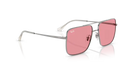 Ray-Ban Ari Sunglasses Square Gunmetal with Pink Lens RB3758 004/84