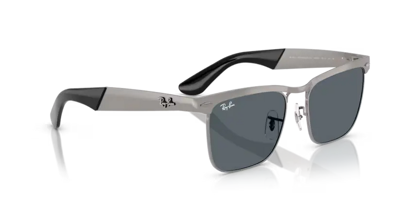 Ray-Ban Wayfarer Deluxe Sunglasses Sandblasted Frame Blue Lens RB3875 029/R5