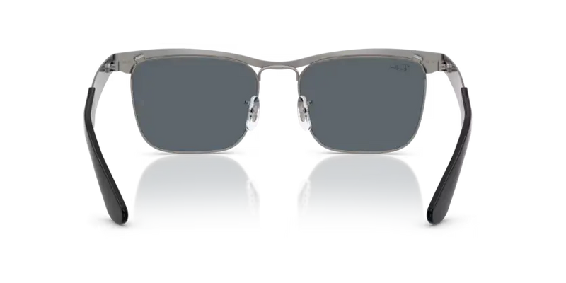 Ray-Ban Wayfarer Deluxe Sunglasses Sandblasted Frame Blue Lens RB3875 029/R5
