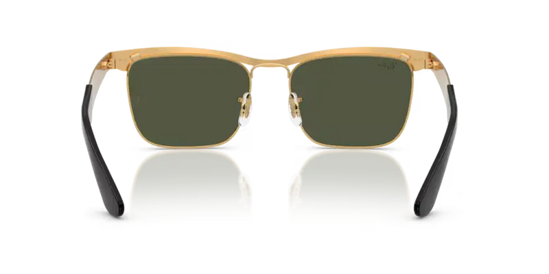Ray-Ban Wayfarer Deluxe Sunglasses Sandblasted Frame Green Lens RB3875 927633