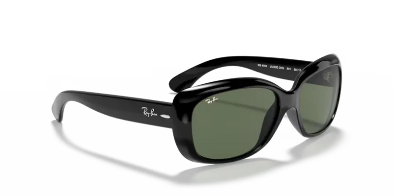 Ray-Ban Jackie Ohh Sunglasses Black Frame Dark Green Lens RB4101 601