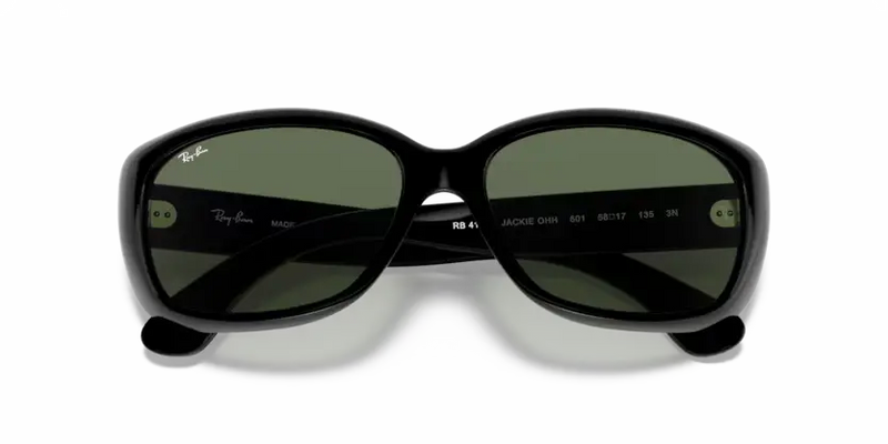 Ray-Ban Jackie Ohh Sunglasses Black Frame Dark Green Lens RB4101 601