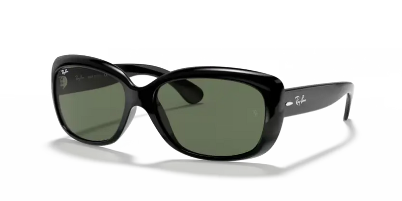 Ray-Ban Jackie Ohh Sunglasses Black Frame Dark Green Lens RB4101 601