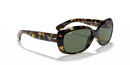 Ray-Ban Jackie Ohh Sunglasses Light Havana Frame Dark Green Lens RB4101 710