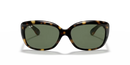 Ray-Ban Jackie Ohh Sunglasses Light Havana Frame Dark Green Lens RB4101 710