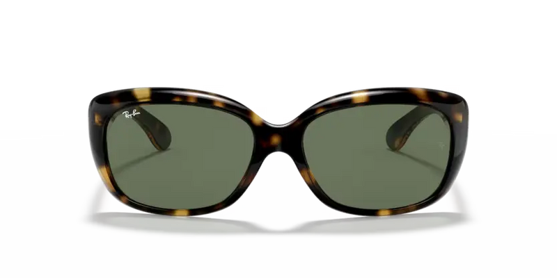 Ray-Ban Jackie Ohh Sunglasses Light Havana Frame Dark Green Lens RB4101 710
