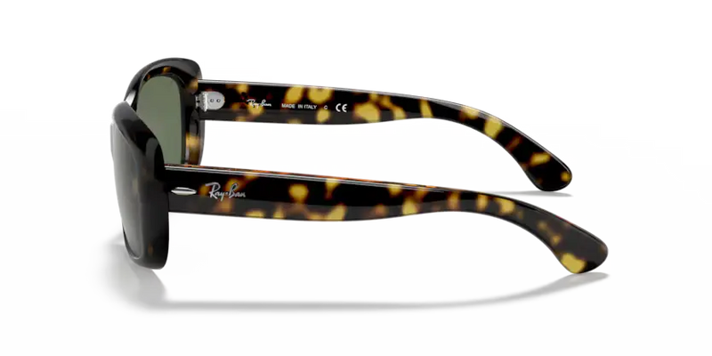 Ray-Ban Jackie Ohh Sunglasses Light Havana Frame Dark Green Lens RB4101 710
