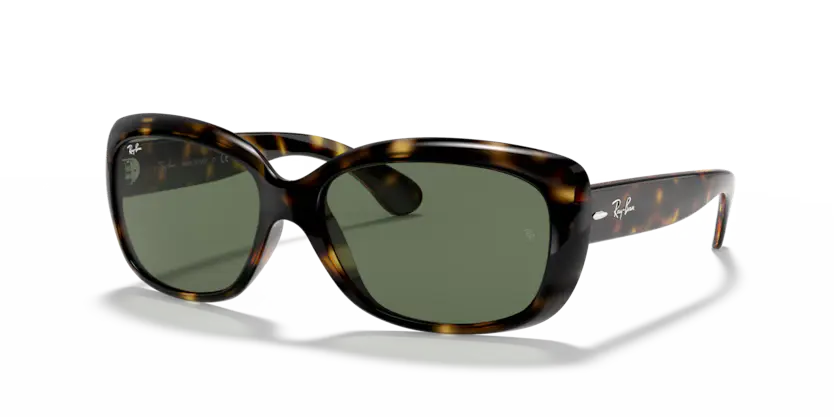 Ray-Ban Jackie Ohh Sunglasses Light Havana Frame Dark Green Lens RB4101 710