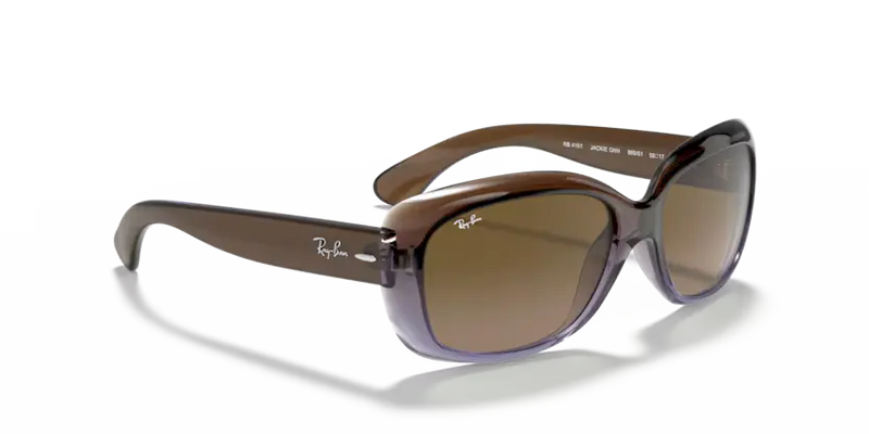Ray-Ban Jackie Ohh Sunglasses Brown/Lilac Frame Light Brown Lens RB4101 860/51