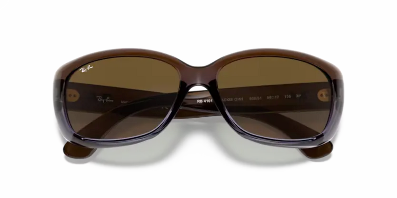 Ray-Ban Jackie Ohh Sunglasses Brown/Lilac Frame Light Brown Lens RB4101 860/51