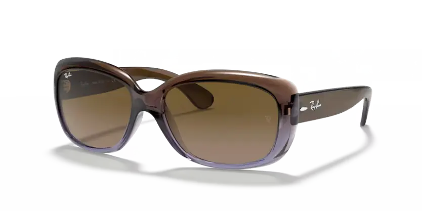 Ray-Ban Jackie Ohh Sunglasses Brown/Lilac Frame Light Brown Lens RB4101 860/51