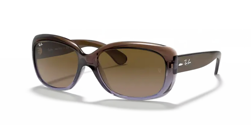 Ray-Ban Jackie Ohh Sunglasses Brown/Lilac Frame Light Brown Lens RB4101 860/51