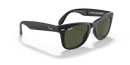 Ray-Ban Folding Wayfarer Sunglasses Matte Black Frame Green Lens RB4105 601S