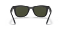 Ray-Ban Folding Wayfarer Sunglasses Matte Black Frame Green Lens RB4105 601S