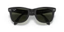 Ray-Ban Folding Wayfarer Sunglasses Matte Black Frame Green Lens RB4105 601S