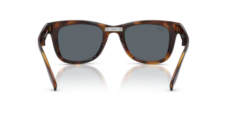 Ray-Ban Folding Wayfarer Sunglasses Havana Frame Blue Lens RB4105 710/R5