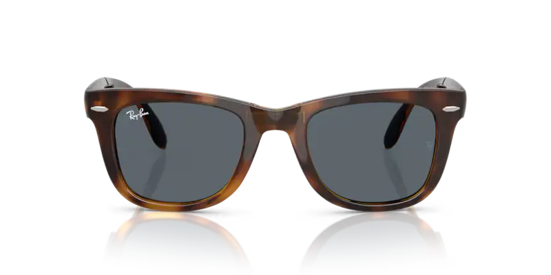 Ray-Ban Folding Wayfarer Sunglasses Havana Frame Blue Lens RB4105 710/R5