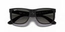 Ray-Ban Justin Sunglasses Rubber Black Frame Gradient Grey Lens RB4165 601/8G