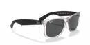 Ray-Ban Justin Sunglasses Transparent Grey RB4165 651287 Ray-Ban