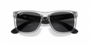 Ray-Ban Justin Sunglasses Transparent Grey RB4165 651287 Ray-Ban