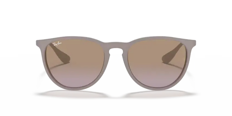Ray-Ban Erika Sunglasses Rubber Sand Frame Violet/Brown Lens RB4171 600068
