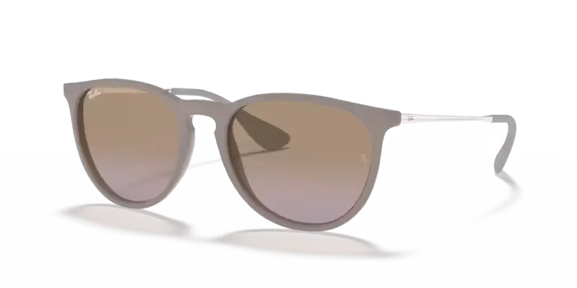 Ray-Ban Erika Sunglasses Rubber Sand Frame Violet/Brown Lens RB4171 600068