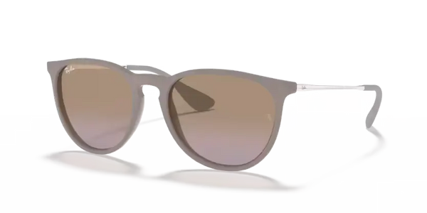 Ray-Ban Erika Sunglasses Rubber Sand Frame Violet/Brown Lens RB4171 600068
