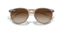 Ray-Ban Erika Sunglasses Light Brown Frame Gradient Brown Lens RB4171 674413