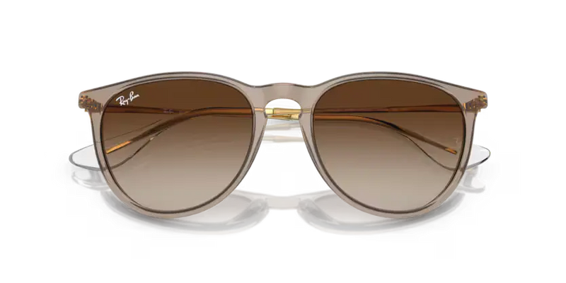 Ray-Ban Erika Sunglasses Light Brown Frame Gradient Brown Lens RB4171 674413