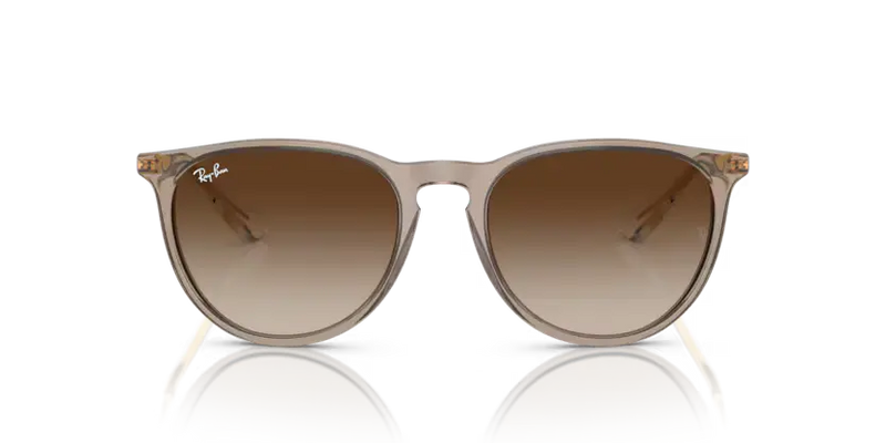 Ray-Ban Erika Sunglasses Light Brown Frame Gradient Brown Lens RB4171 674413